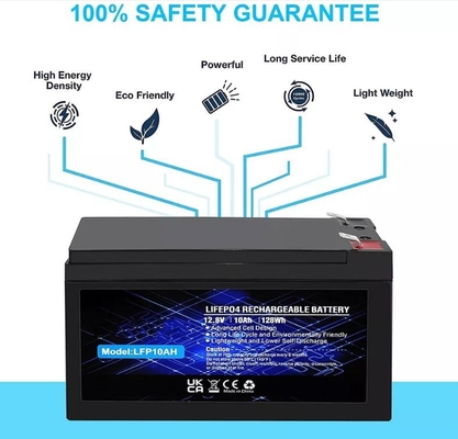 LiFePO4 রিচার্জেবল ব্যাটারিতে 12.8V 10Ah লিথিয়াম ফসফেট ব্যাটারি