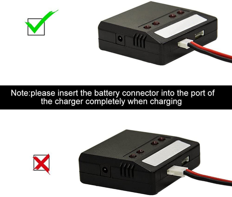 X4 চার্জার সহ U818A U817 লিথিয়াম পলিমার ব্যাটারি 3.7v 500mah Lipo ব্যাটারি