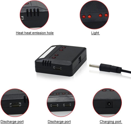 X4 চার্জার সহ U818A U817 লিথিয়াম পলিমার ব্যাটারি 3.7v 500mah Lipo ব্যাটারি