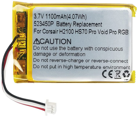 3.7V 1100mah Corsair Void Pro / Corsair Void ব্যাটারি প্রতিস্থাপন 523450P