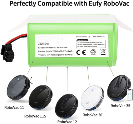 Ecovacs Deebot 2600mAh লিথিয়াম আয়ন ব্যাটারি 14.4V রিচার্জেবল ব্যাটারি N79S