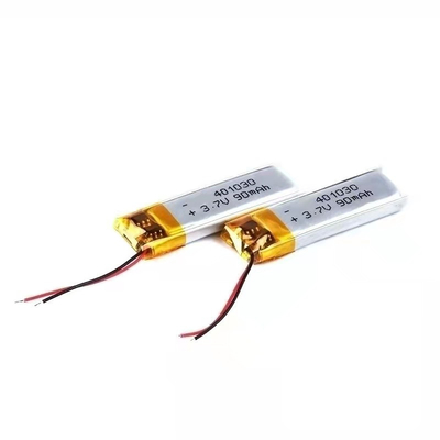 1S1P লিথিয়াম পলিমার ব্যাটারি 90mAh 3.7v আয়তক্ষেত্রাকার লিথিয়াম আয়ন ব্যাটারি