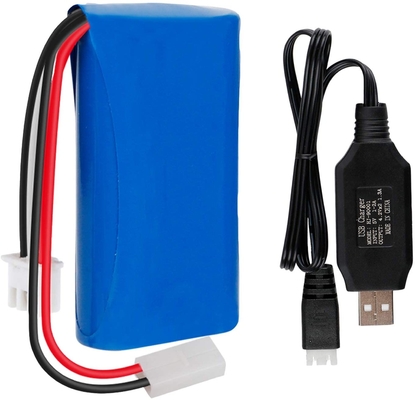 রিচার্জেবল 1300mah লি আয়ন ব্যাটারি NCM 7.4V লিথিয়াম আয়ন ব্যাটারি প্যাক ইউএন