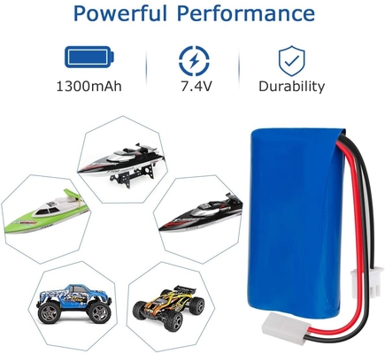 রিচার্জেবল 1300mah লি আয়ন ব্যাটারি NCM 7.4V লিথিয়াম আয়ন ব্যাটারি প্যাক ইউএন